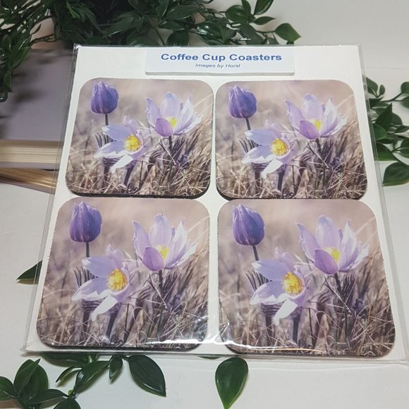 Vintage Canadian Art Coasters Crocus (Horst Baender) Moose Jaw Flowers Artwork - Picture 7 of 9